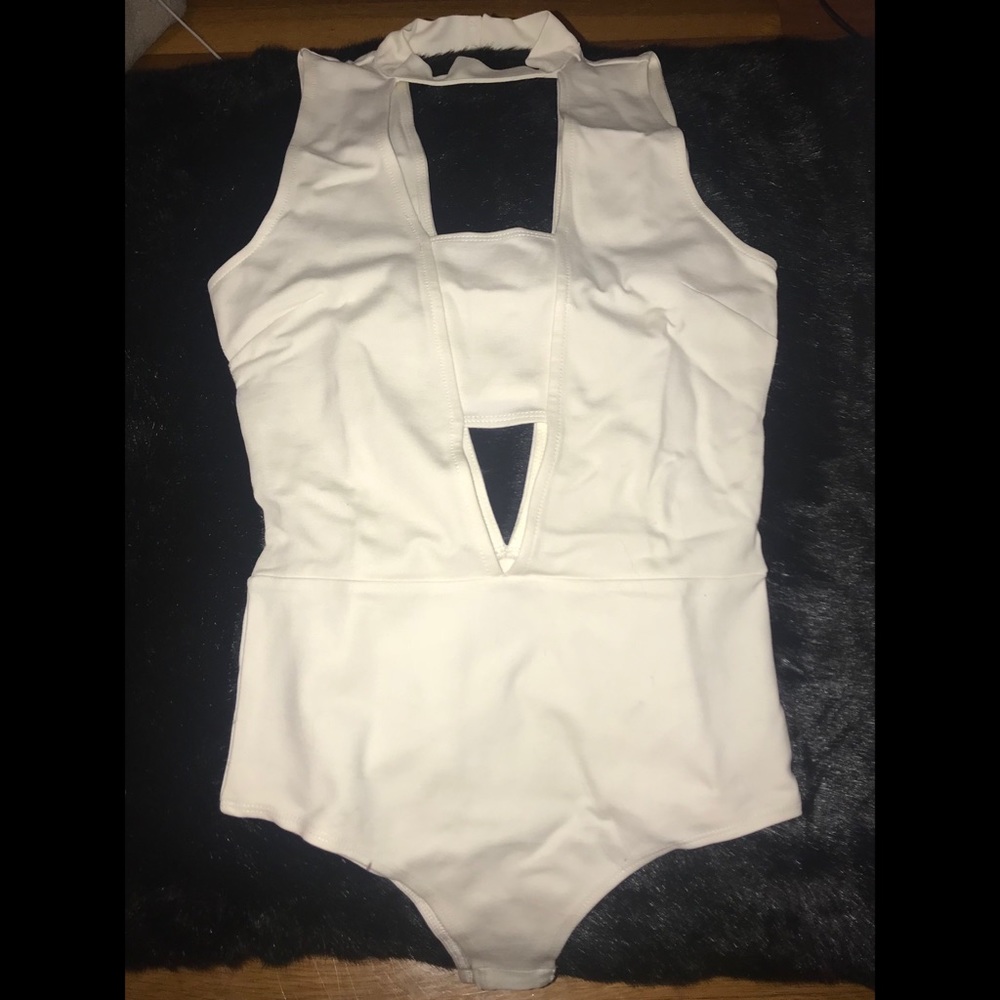 White bodysuit (NEVER WORN; Tags on!)